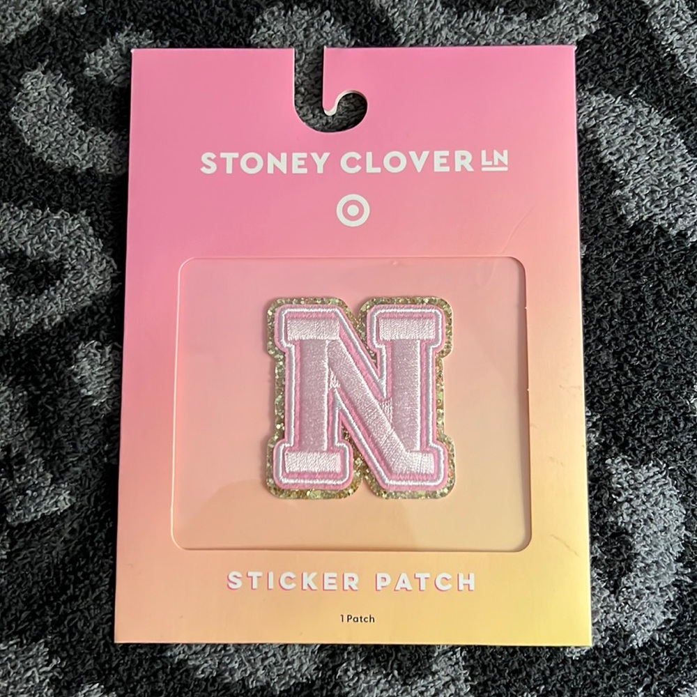 Stoney Clover Lane x Target Glitter Letter Patch - N